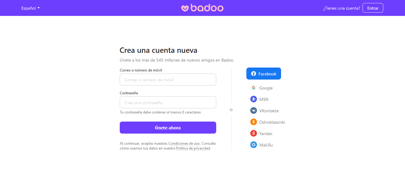 badoo es gratis el registro