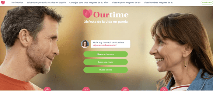 ourtime paginas para ligar